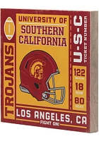 USC Trojans Ticket Wood Wall Sign