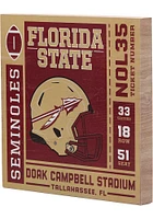 Florida State Seminoles Ticket Wood Wall Wall Art