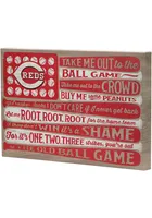 Cincinnati Reds Canvas Flag Wall Wall Art