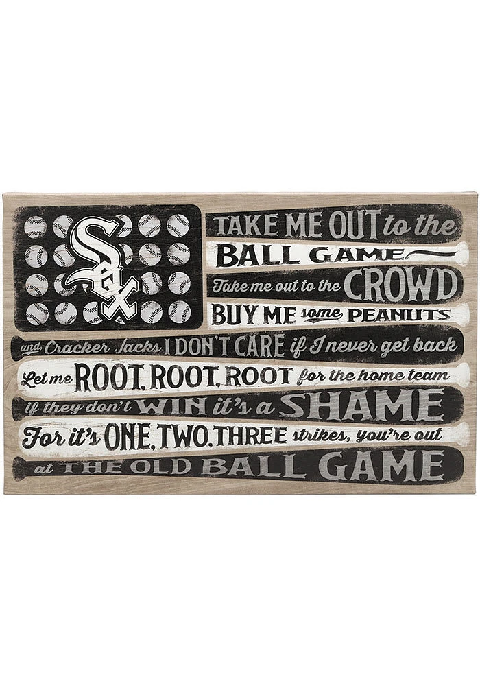 Chicago White Sox Canvas Flag Wall Wall Art