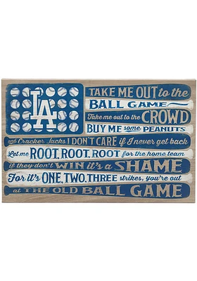 Los Angeles Dodgers Canvas Flag Wall Wall Art