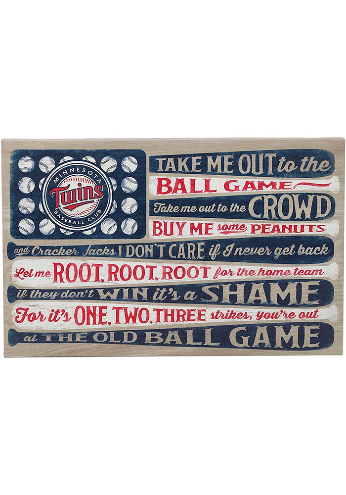 Minnesota Twins Canvas Flag Wall Wall Art