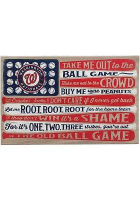 Washington Nationals Canvas Flag Wall Wall Art