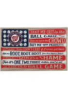 Washington Nationals Canvas Flag Wall Wall Art