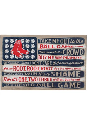 Boston Red Sox Canvas Flag Wall Wall Art