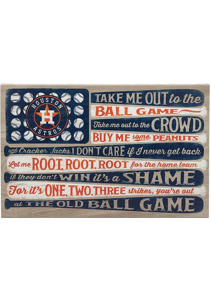 Houston Astros Canvas Flag Wall Wall Art