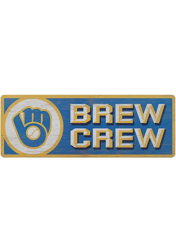 Milwaukee Brewers Wood Wall Sign