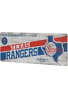 Texas Rangers Wood Wall Sign