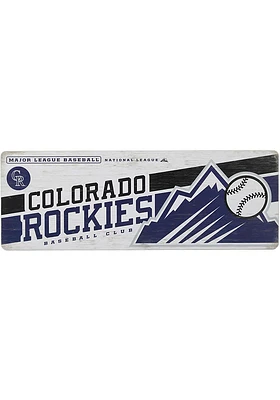 Colorado Rockies Wood Wall Sign