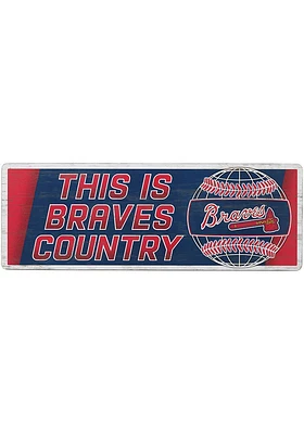 Atlanta Braves Wood Wall Sign