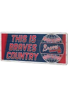 Atlanta Braves Wood Wall Sign