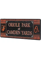 Baltimore Orioles Wood Wall Sign