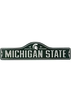 Michigan State Spartans Metal Street Sign - Green