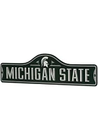 Michigan State Spartans Metal Street Sign - Green
