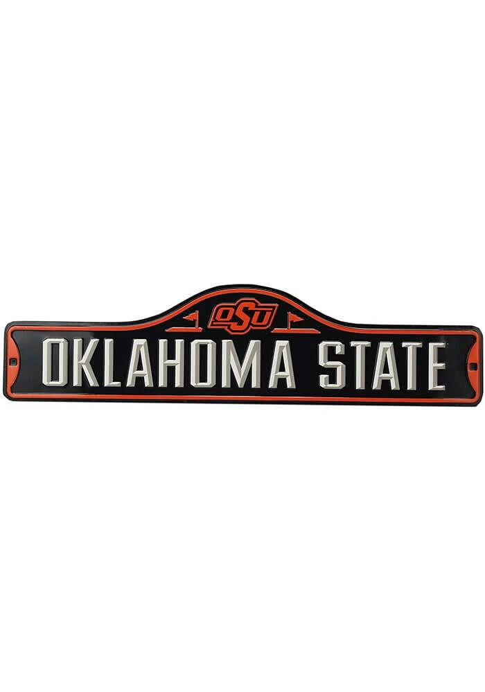 Oklahoma State Cowboys Metal Street Sign