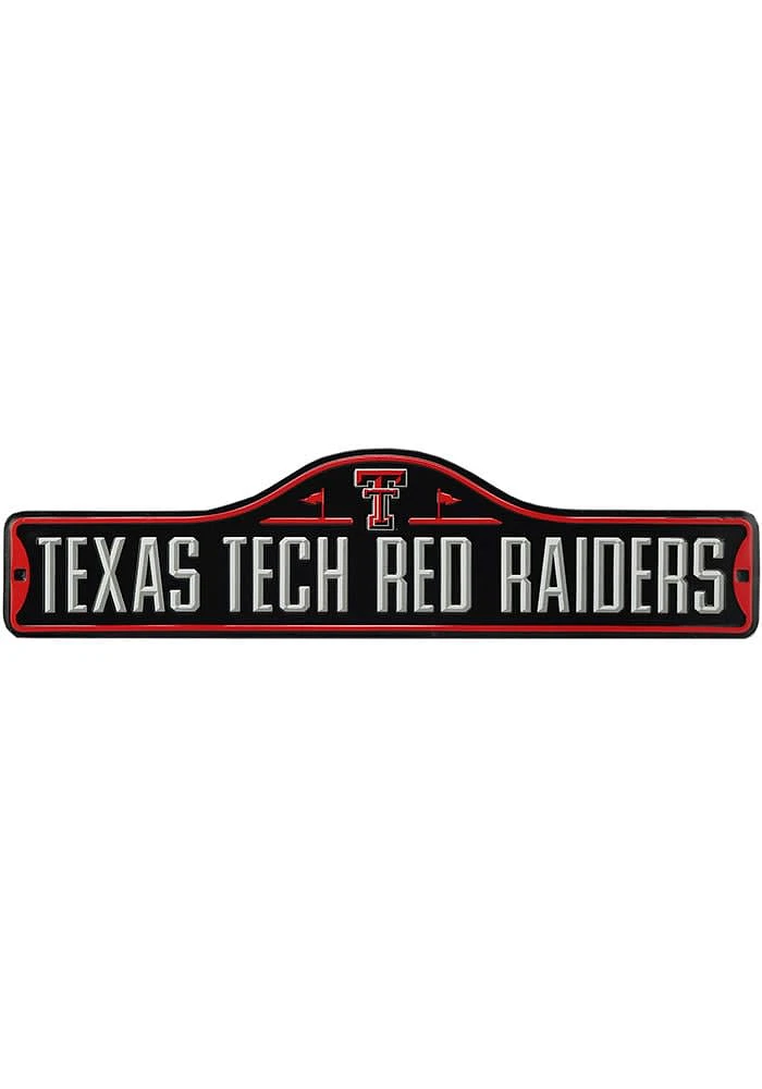 Texas Tech Red Raiders Metal Street Sign