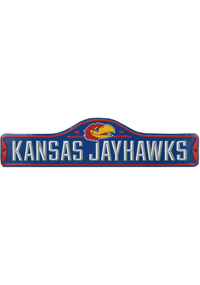 Kansas Jayhawks Metal Street Sign