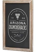 Arizona Diamondbacks Club Framed Wood Wall Wall Art