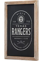 Texas Rangers Club Framed Wood Wall Wall Art