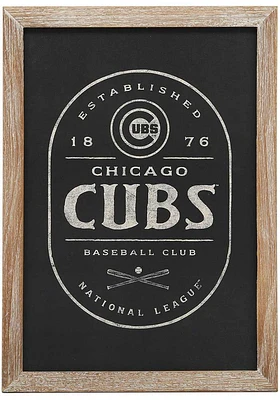 Chicago Cubs Club Framed Wood Wall Wall Art