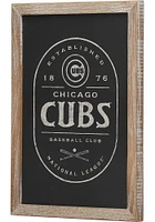 Chicago Cubs Club Framed Wood Wall Wall Art