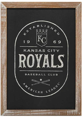 Kansas City Royals Club Framed Wood Wall Wall Art