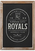 Kansas City Royals Club Framed Wood Wall Wall Art