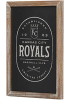 Kansas City Royals Club Framed Wood Wall Wall Art