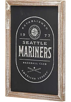 Seattle Mariners Club Framed Wood Wall Wall Art
