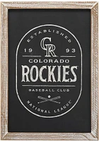 Colorado Rockies Club Framed Wood Wall Wall Art