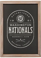 Washington Nationals Club Framed Wood Wall Wall Art