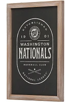 Washington Nationals Club Framed Wood Wall Wall Art