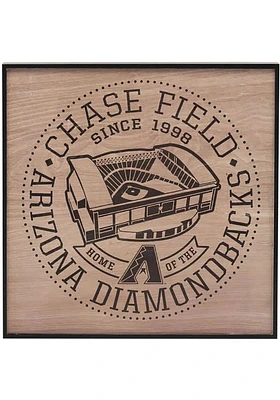 Arizona Diamondbacks Stadium Framed Wood Wall Wall Art