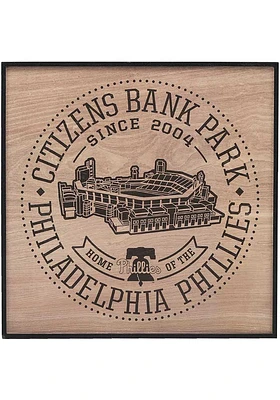 Philadelphia Phillies Stadium Framed Wood Sign