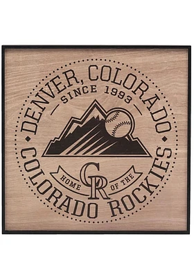 Colorado Rockies Stadium Framed Wood Wall Wall Art