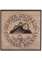 Colorado Rockies Stadium Framed Wood Wall Wall Art