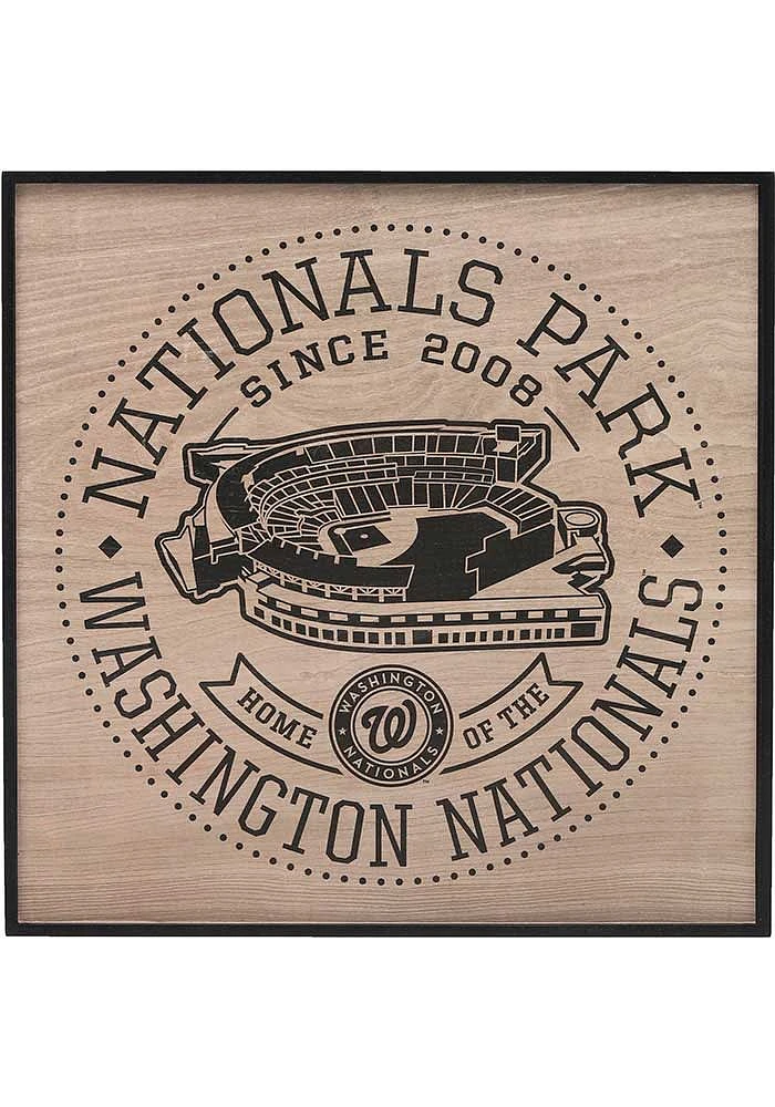 Washington Nationals Stadium Framed Wood Wall Wall Art