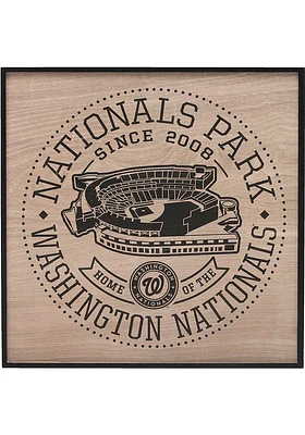 Washington Nationals Stadium Framed Wood Wall Wall Art