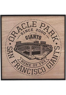 San Francisco Giants Stadium Framed Wood Wall Wall Art