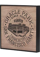 San Francisco Giants Stadium Framed Wood Wall Wall Art