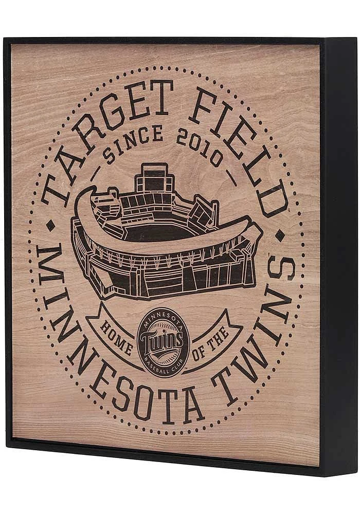 Minnesota Twins Stadium Framed Wood Wall Sign