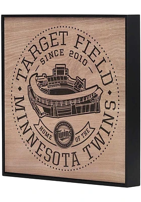 Minnesota Twins Stadium Framed Wood Wall Sign