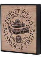 Minnesota Twins Stadium Framed Wood Wall Sign