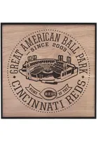 Cincinnati Reds Stadium Framed Wood Sign