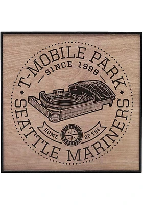 Seattle Mariners Stadium Framed Wood Wall Wall Art