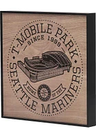 Seattle Mariners Stadium Framed Wood Wall Wall Art