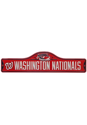 Washington Nationals Metal Street Sign