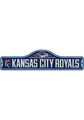 Kansas City Royals Metal Street Sign - Blue