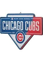 Chicago Cubs Base Wood Wall Wall Art