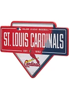 St Louis Cardinals Base Wood Wall Wall Art
